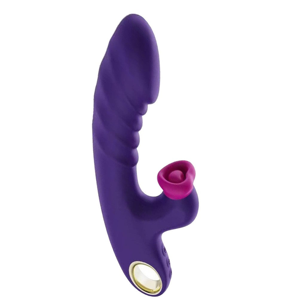 PetalTap purple curved body with a separate petal-shaped external tapping tip