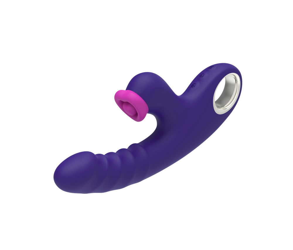 Purple PetalTap with visible handle controls, curved body and pink petal-shaped tip