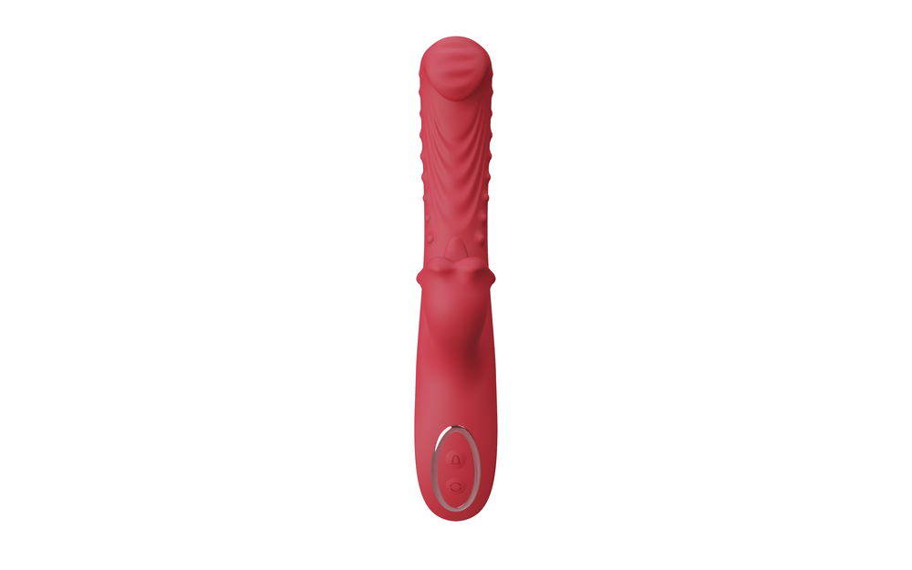 RedDrake red curved dragon-inspired body with a tongue-like external tip