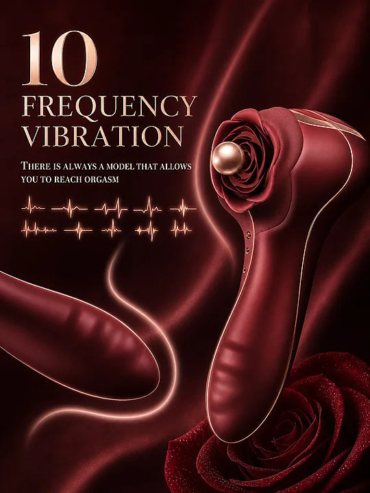 Rosé frequency graphic showing ten distinct vibration patterns