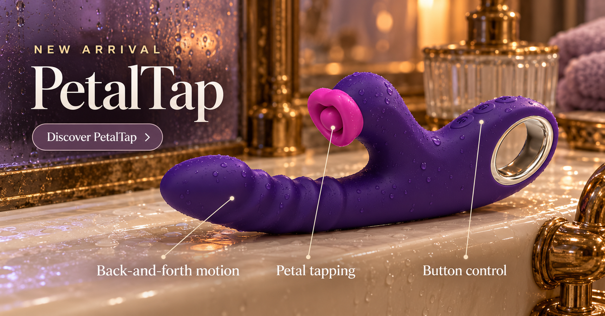 PetalTap — Thrust and Tap — wet vintage bathroom product banner