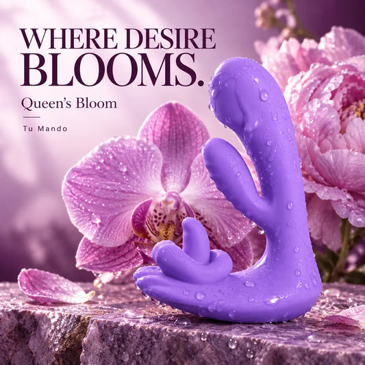 Queen's Bloom — Where desire blooms, purple product among orchids