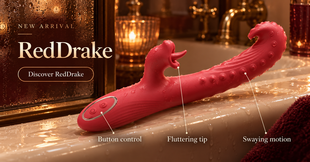 RedDrake — Sway and Flutter — wet vintage bathroom product banner