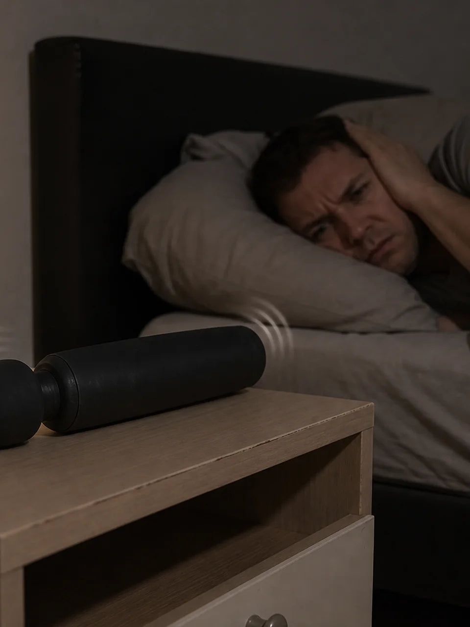 Ordinary wand beside a partner in bed, suggesting a louder and more disruptive feel