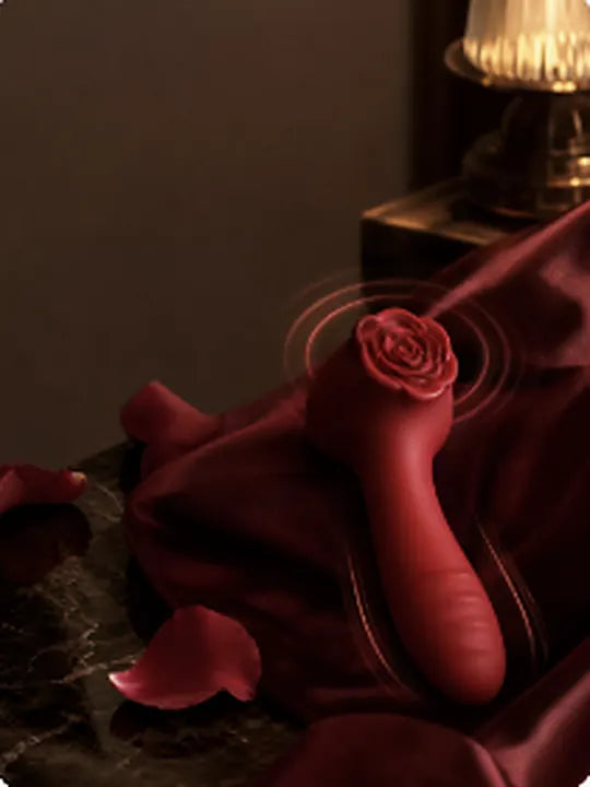 Rosé on dark velvet showing a more layered dual-sensation feeling
